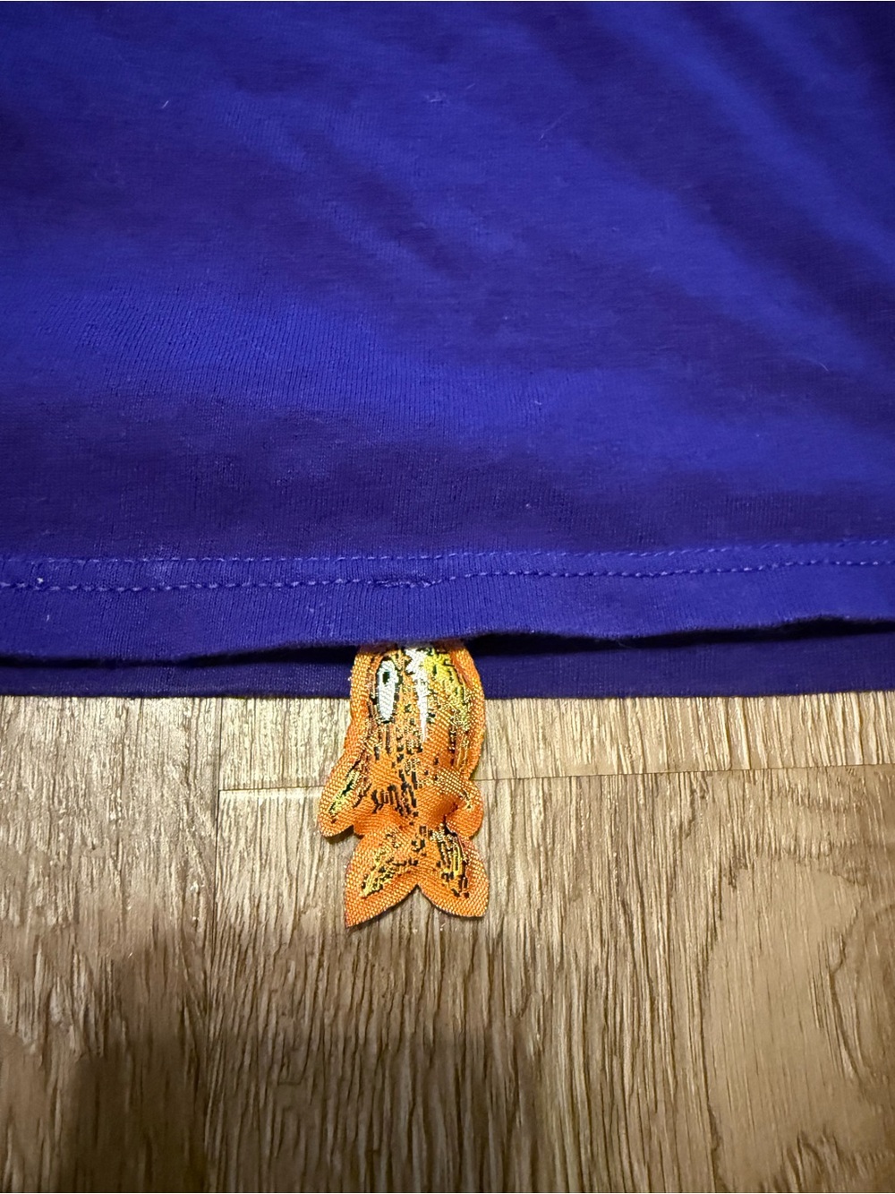 Purple Piranha Joe Tee with Orange Accents / Size Large Tshirt - Picture 3 of 4